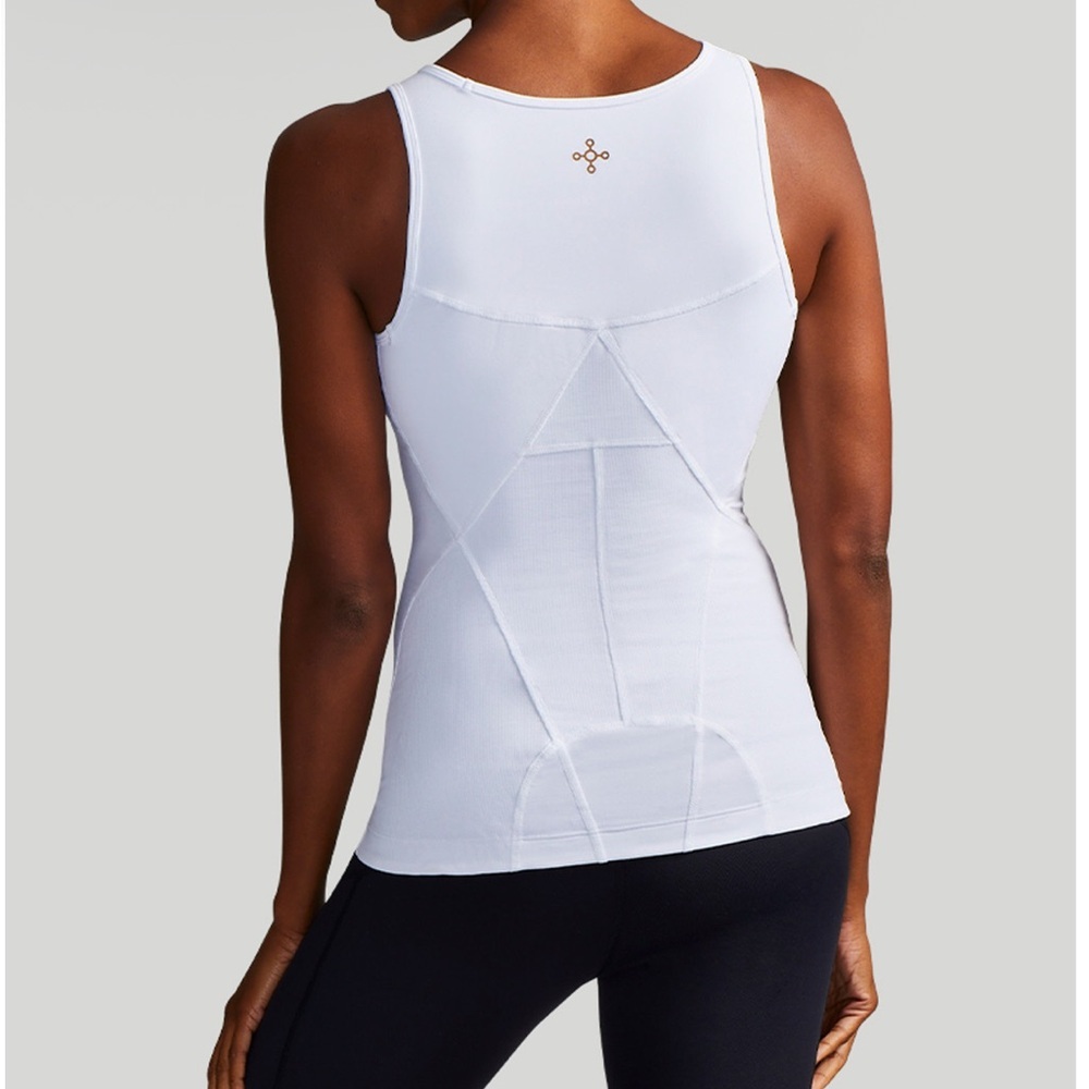 Tommie Copper White Lower Back Support Tank Top Women's Size 2XL